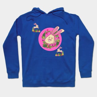 Cute Pink Bunnies Hoodie